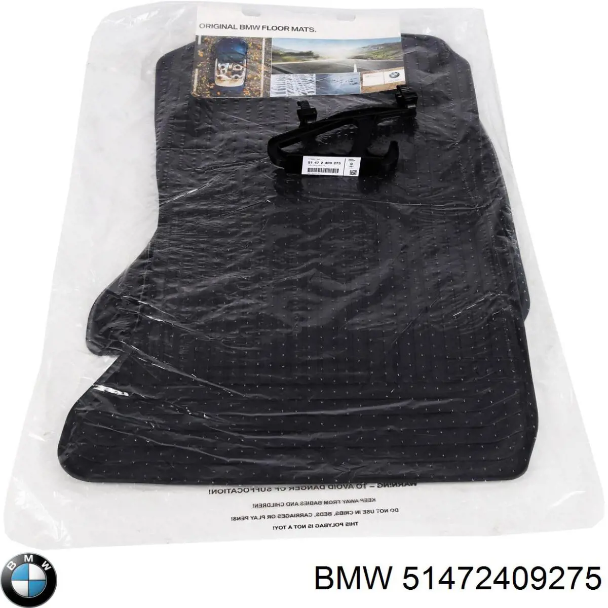 Juego de alfombrillas delanteras, 2 piezas 51472409275 BMW