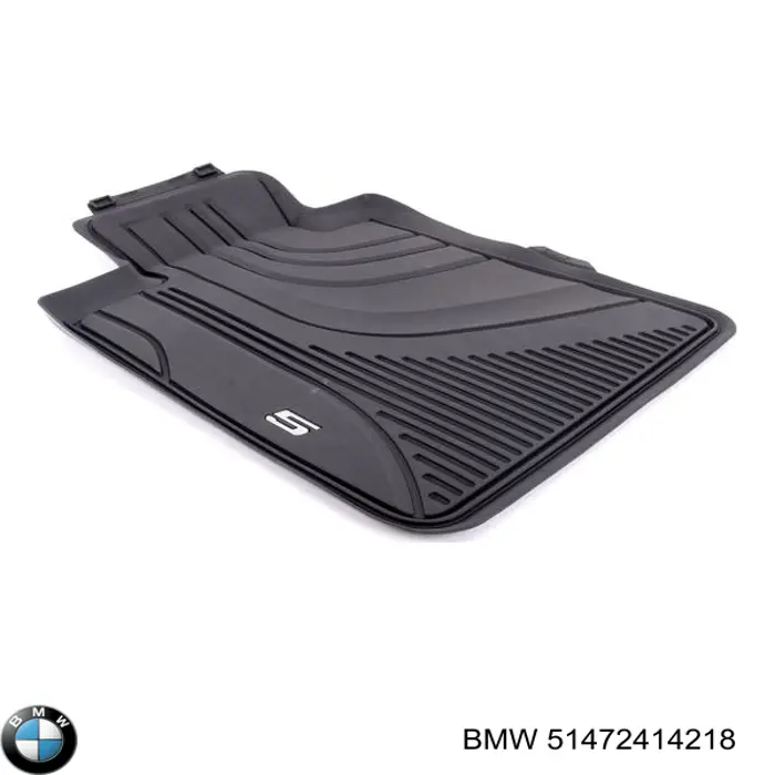 Juego de alfombrillas delanteras, 2 piezas BMW 51472414218