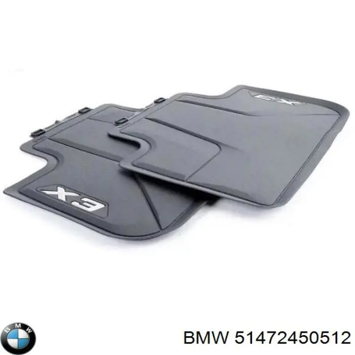 Juego de alfombrillas traseras, 2 piezas BMW 51472450512 precio, desde 112,99 EUR
