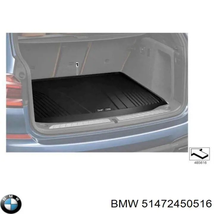 Alfombrilla del maletero BMW 51472450516 precio, desde 78,41 EUR