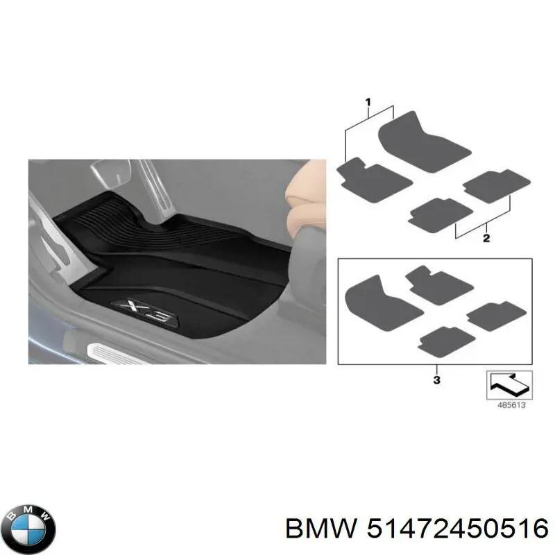 Comprar 51472450516 BMW Alfombrilla del maletero