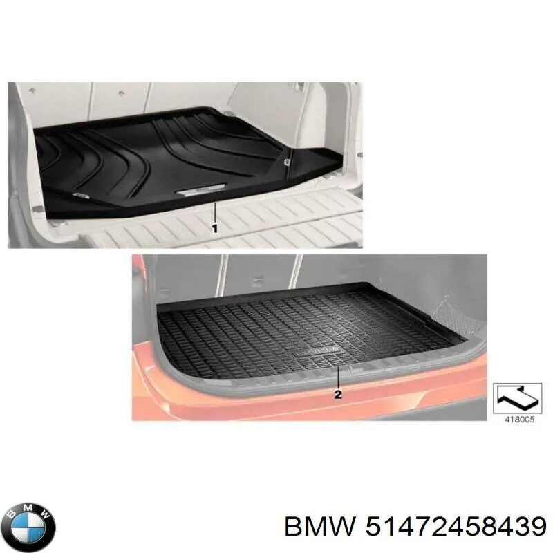 Comprar 51472458439 BMW Juego de alfombrillas delanteras, 2 piezas