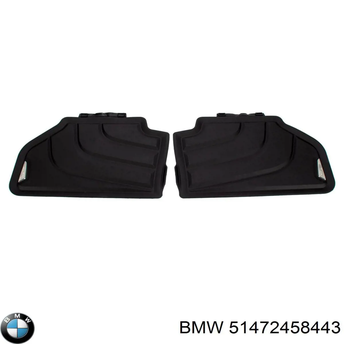 51472458443 BMW juego de esteras traseras, 2 piezas