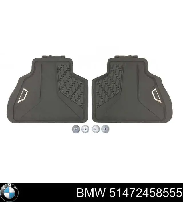 Comprar 51472458555 BMW Juego de alfombrillas traseras, 2 piezas