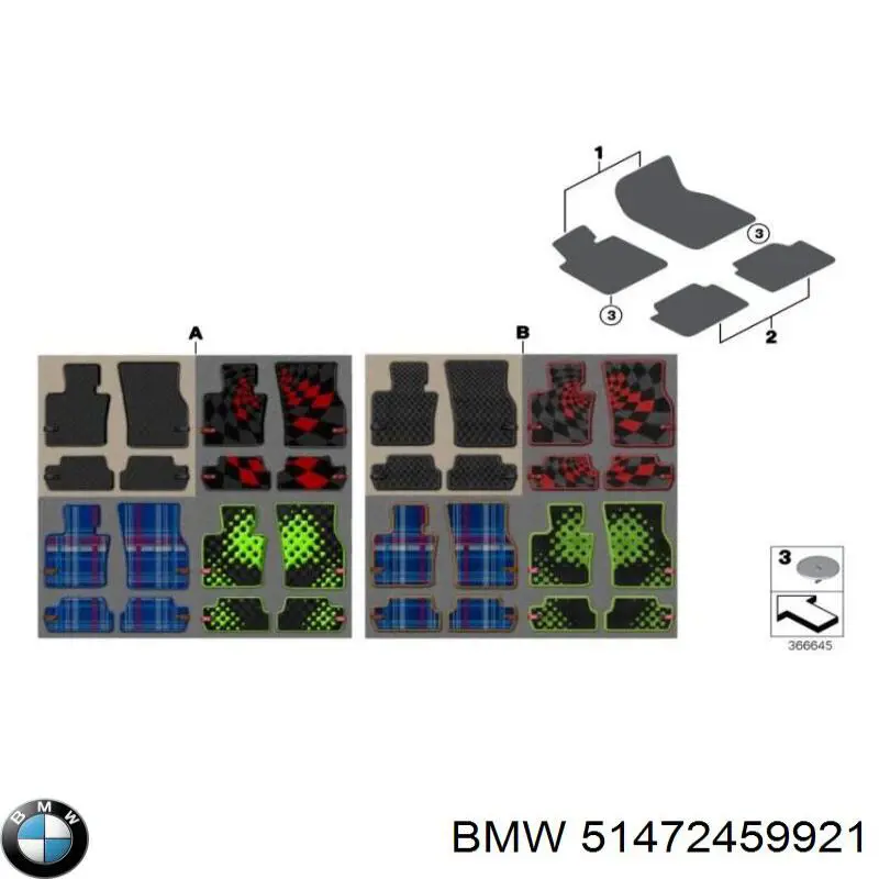 Alfombrilla del maletero BMW 51472459921 precio, desde 183,08 EUR