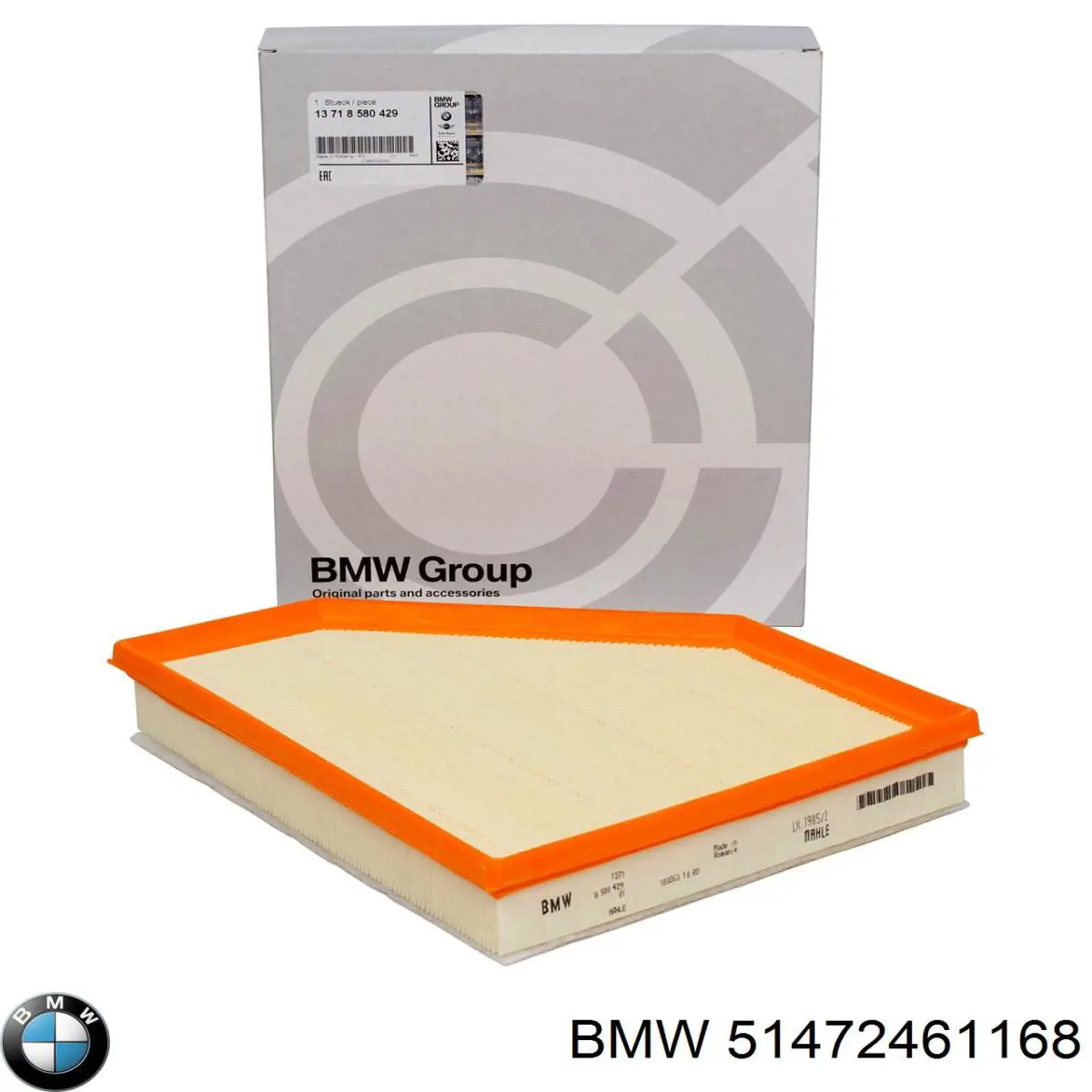Juego de alfombrillas delanteras, 2 piezas 51472461168 BMW