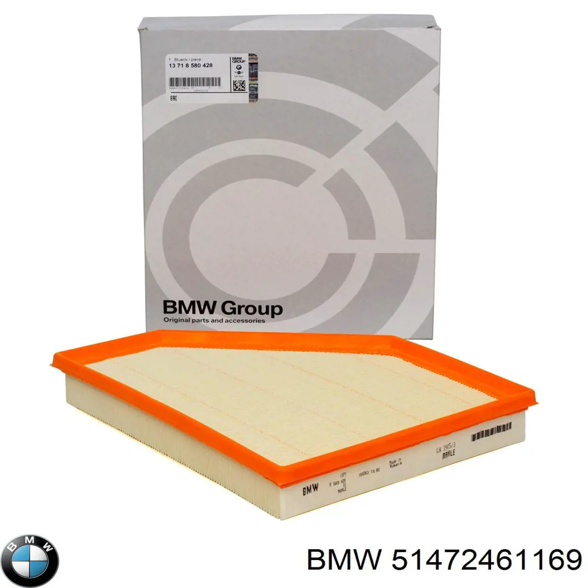 Juego de alfombrillas traseras, 2 piezas 51472461169 BMW