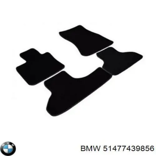 Juego de alfombrillas delanteras, 2 piezas BMW 51477439856 precio, desde 204,75 EUR