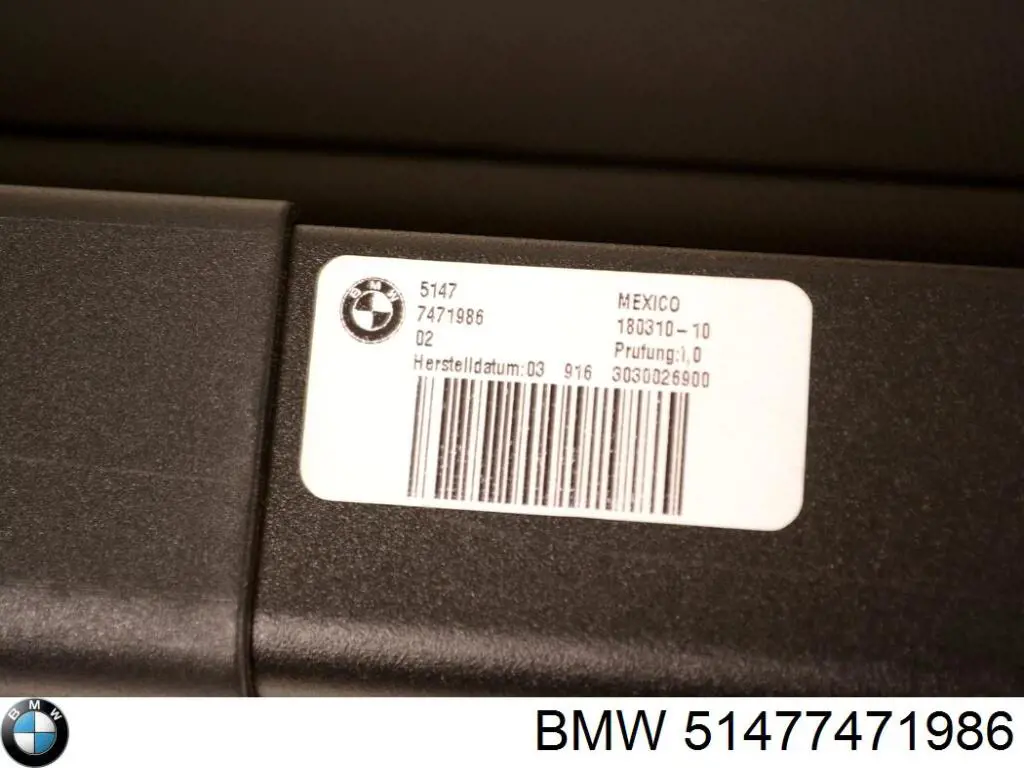 Comprar 51477471986 BMW Cortina del compartimento de equipaje