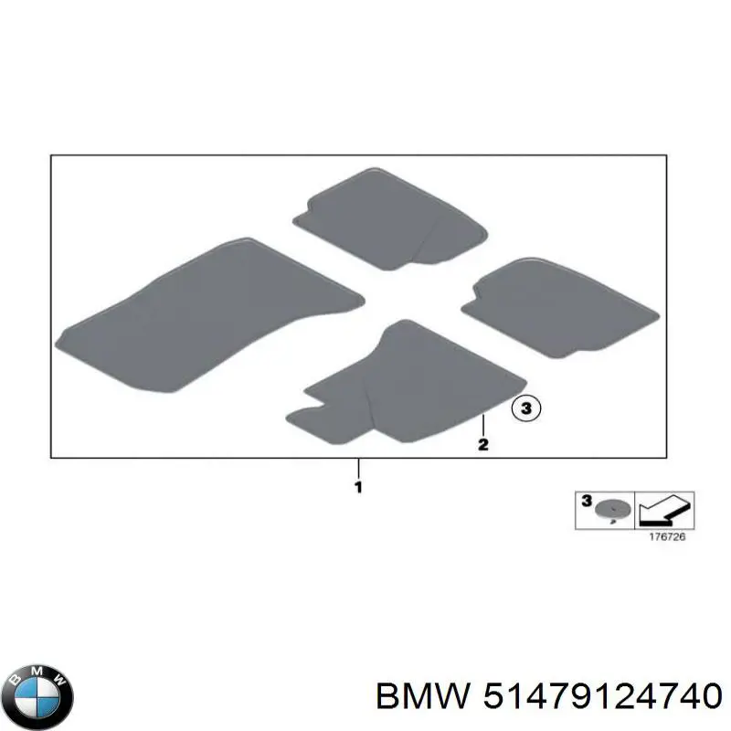 Alfombrillas de coche BMW 7 sedán (F01, F02, F03, F04) (2008 - 2015) precio, desde 243,96 EUR