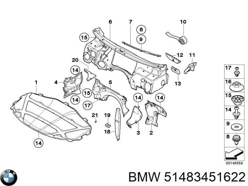 Aislamiento del Capó para BMW X3 (E83)