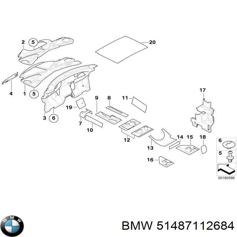Comprar Aislamiento del Capó Mini Cooper  R50, R53