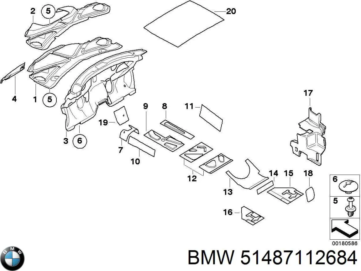 Insonorizante de motor Mini Cooper hatchback (R50, R53) (2001 - 2006) precio, desde 311,11 EUR