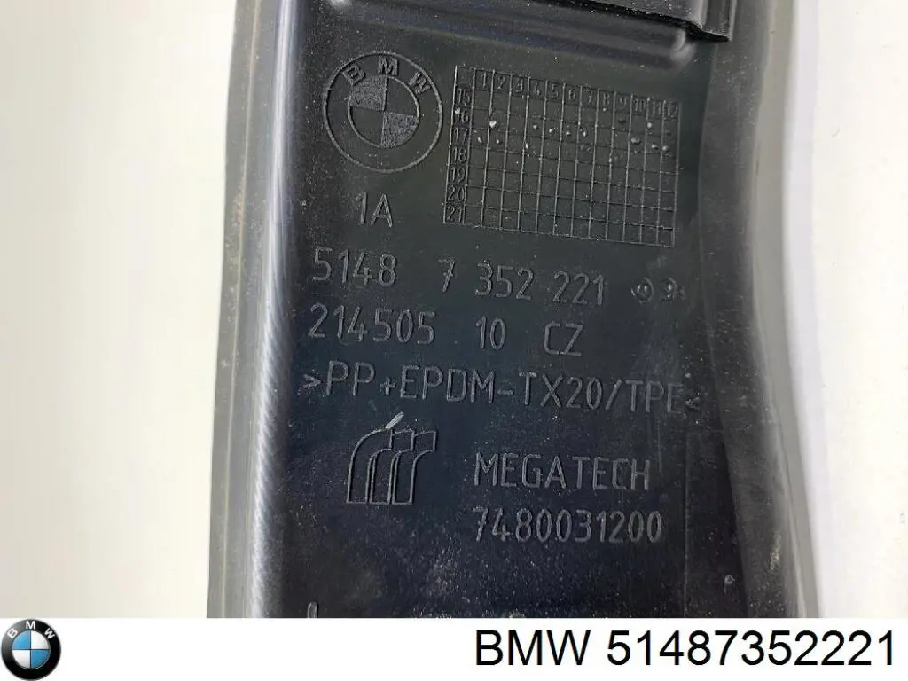 Sellado de guardabarros 51487352221 BMW