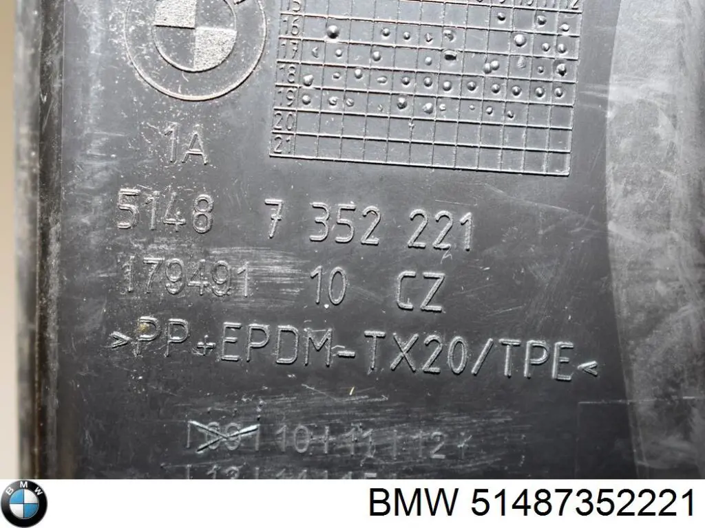 Comprar 51487352221 BMW Sellado de guardabarros