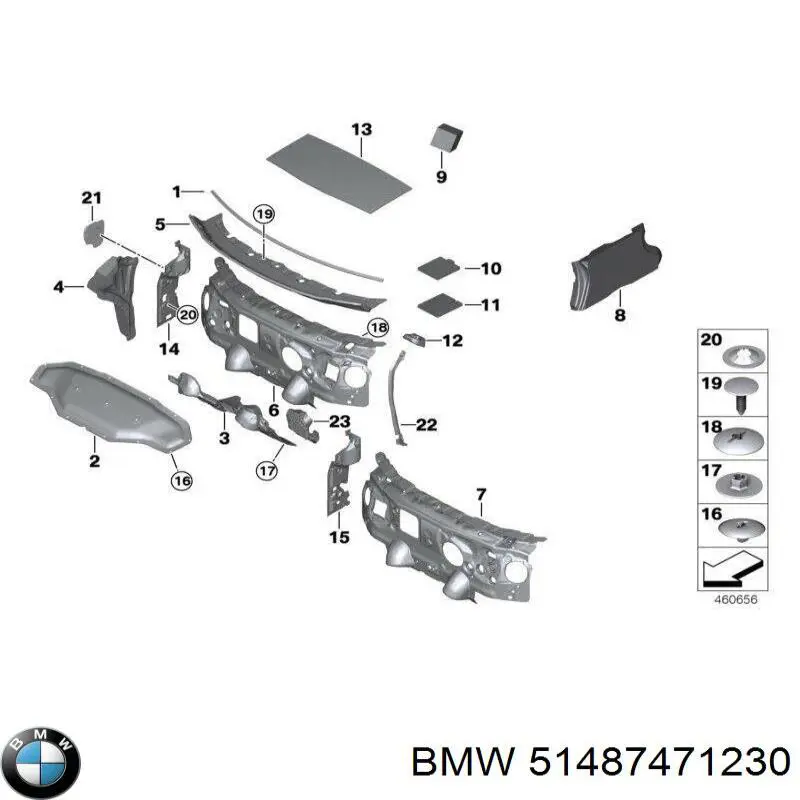 Insonorizante de motor BMW 51487471230 precio, desde 62,73 EUR