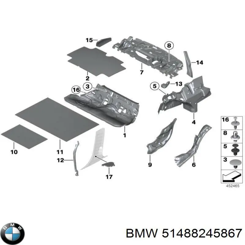  BMW 51488245867 precio, desde 0,97 EUR