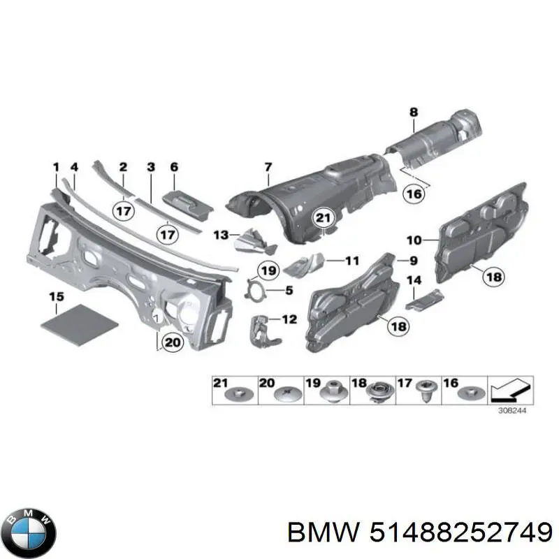  BMW 51488252749 precio, desde 2,00 EUR