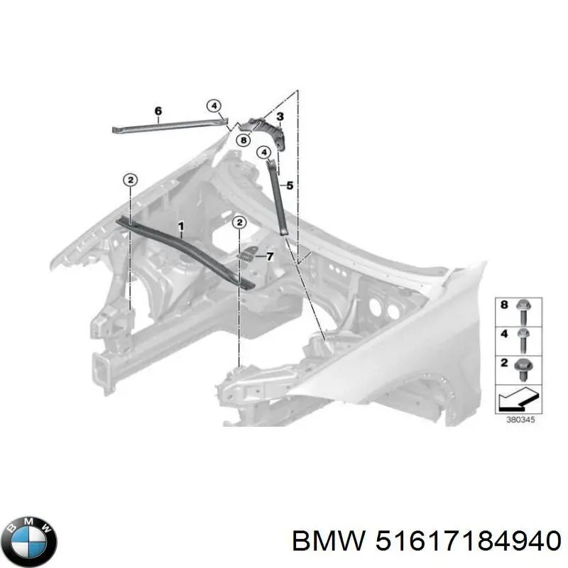 Tirante de suspensión delantera derecha para BMW X6 (E71)