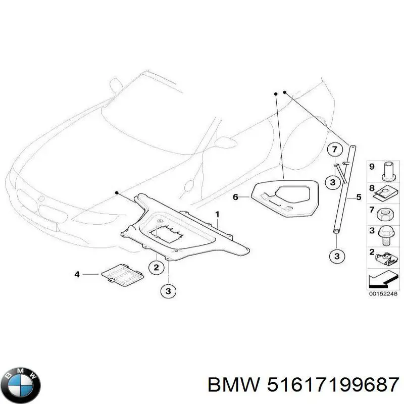 51617199687 BMW tapón, depósito de refrigerante