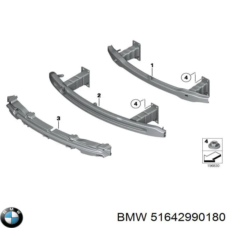 Soporte de fijación del faro delantero derecho BMW 51642990180 precio, desde 56,54 EUR