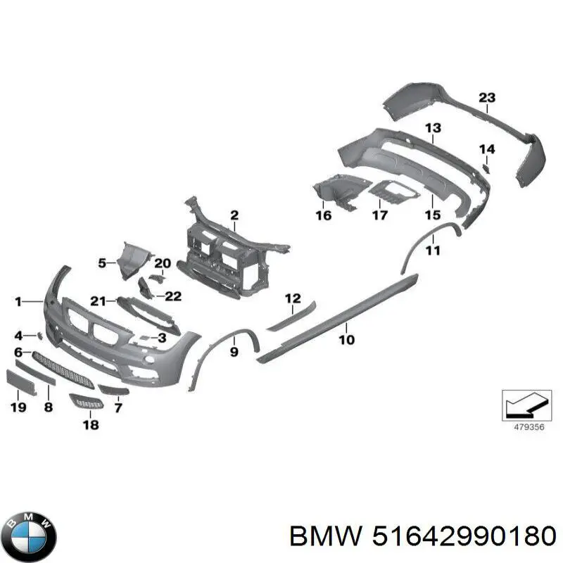 Soporte, faro principal delantero derecho para BMW X1 (E84)