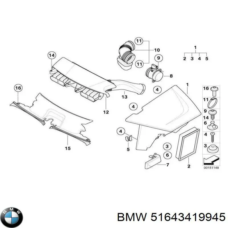 Panel de soporte del radiador y montaje de faros BMW 51643419945 precio, desde 180,05 EUR