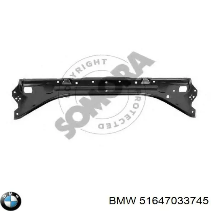 Soporte superior del marco del radiador BMW 51647033745 precio, desde 57,88 EUR