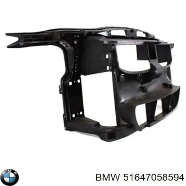 Soporte de radiador completo (panel de montaje para foco) para BMW 3 (E92)