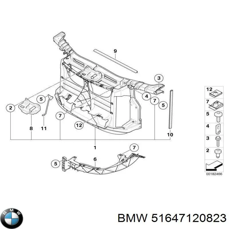 Comprar 51647120823 BMW Soporte de fijación del faro delantero izquierdo