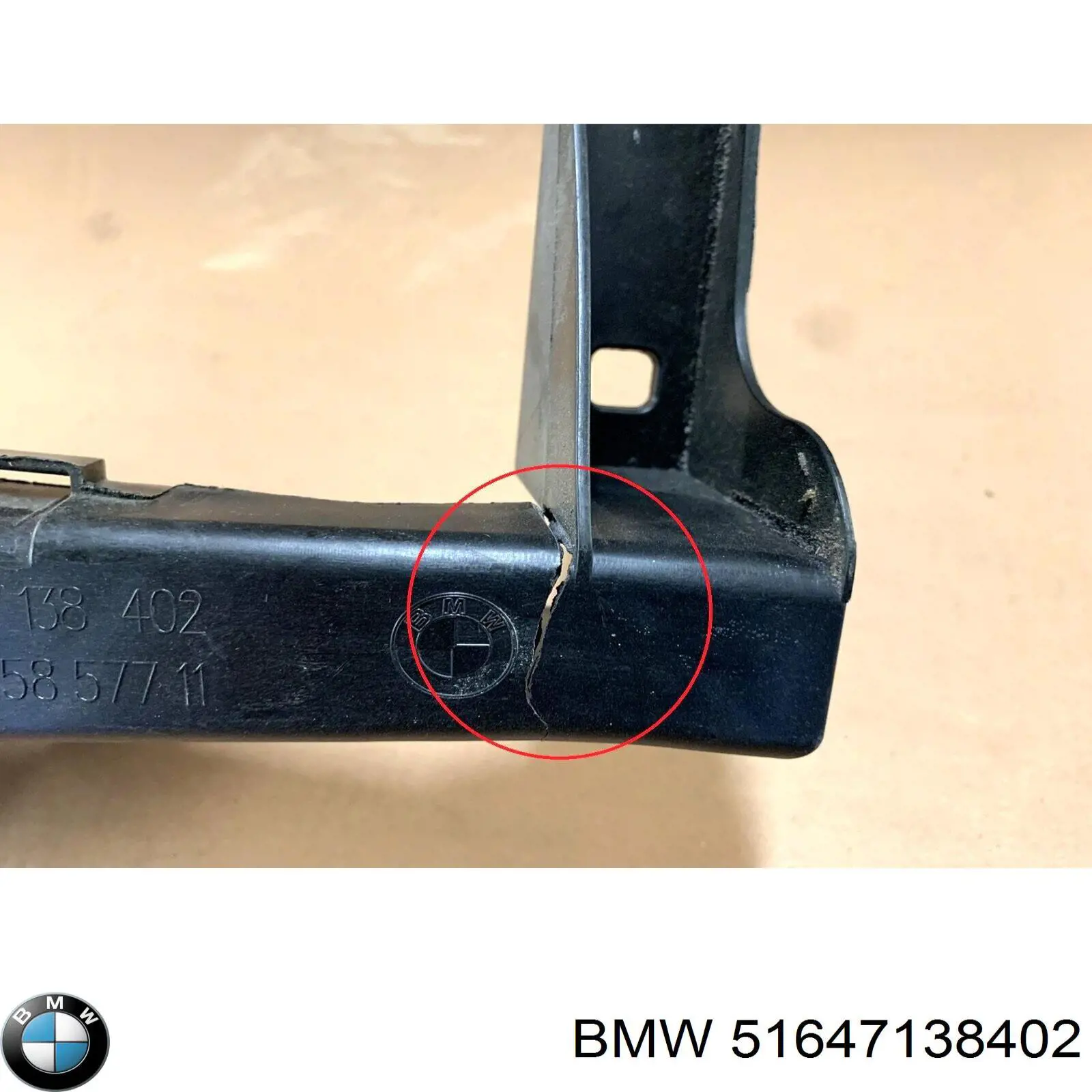 Comprar 51647138402 BMW Soporte de fijación del faro delantero derecho