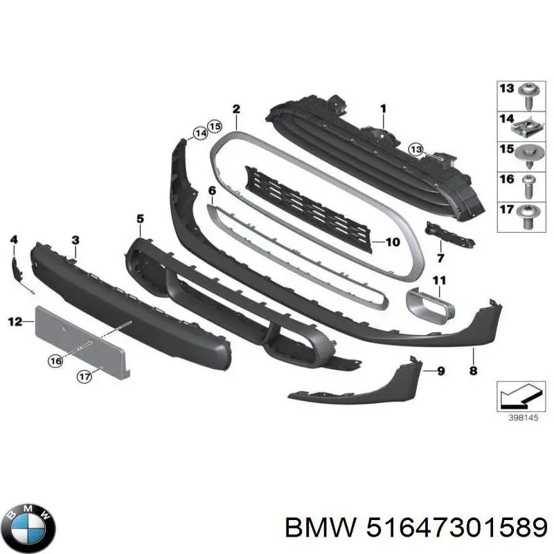 Absorbedor del parachoques delantero BMW 51647301589 precio, desde 36,75 EUR