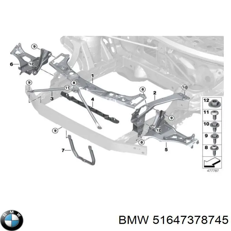 Soporte de fijación del faro delantero izquierdo BMW 51647378745 precio, desde 173,19 EUR