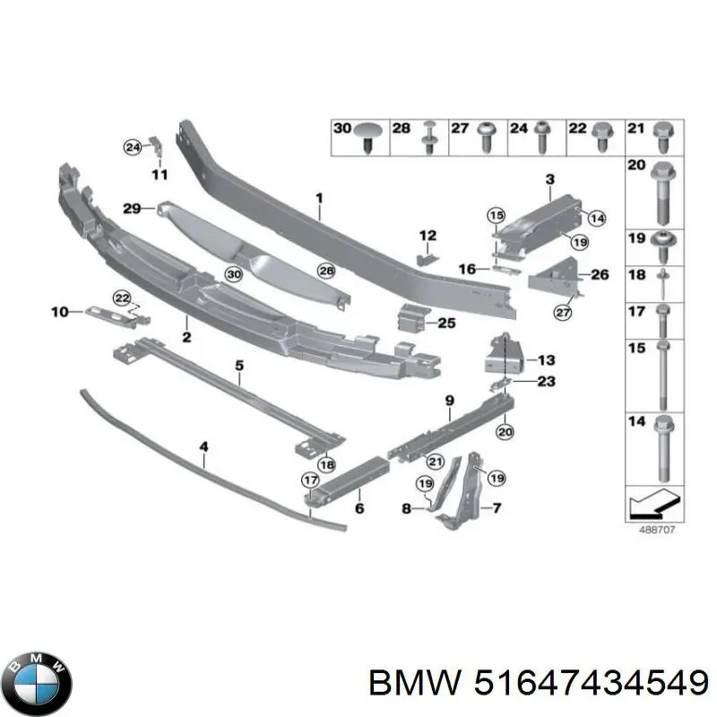Refuerzo de parachoques delantero BMW 2 Active Tourer familiar (F45) (2013 - 2021) precio, desde 49,23 EUR