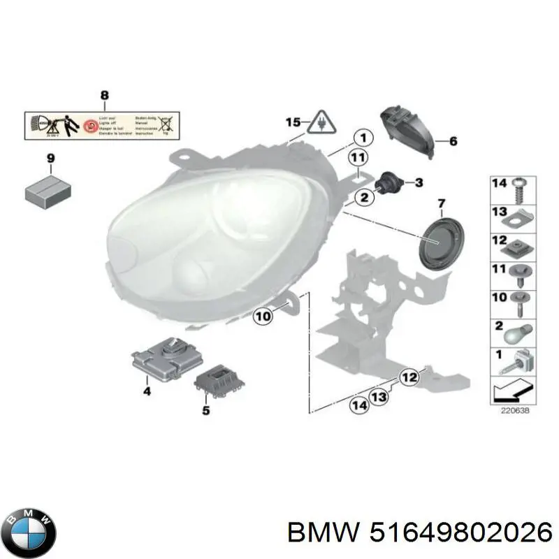 510304 Polcar soporte de radiador superior (panel de montaje para foco)