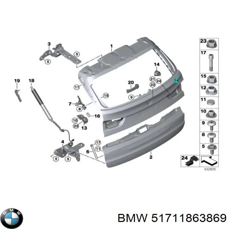  BMW 51711863869 precio, desde 3,93 EUR