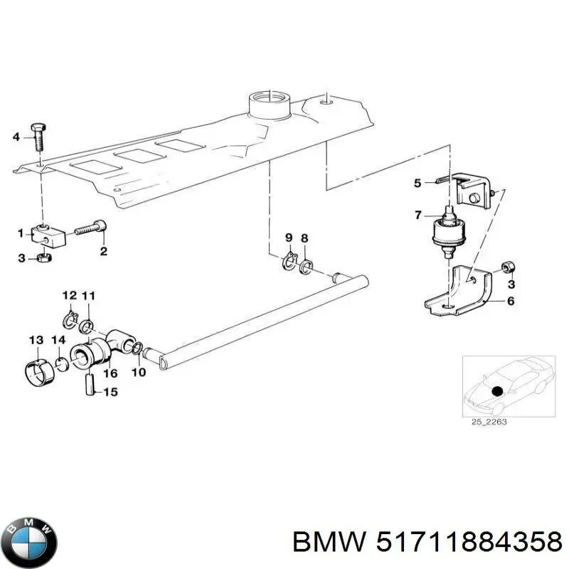 Proteccion De Llenado De Combustible para BMW 3 (E30)
