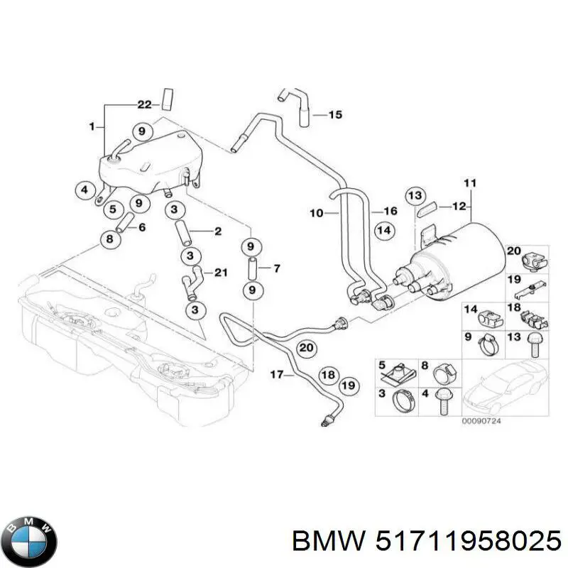 Comprar 51711958025 BMW Tornillo (tuerca) de sujeción