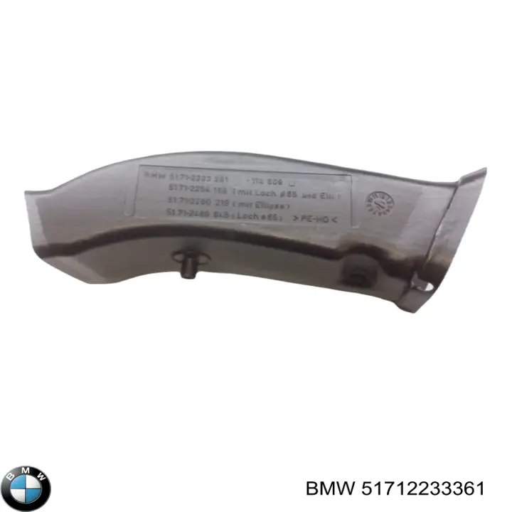 51712233361 BMW Conducto de aire del disco de freno izquierdo