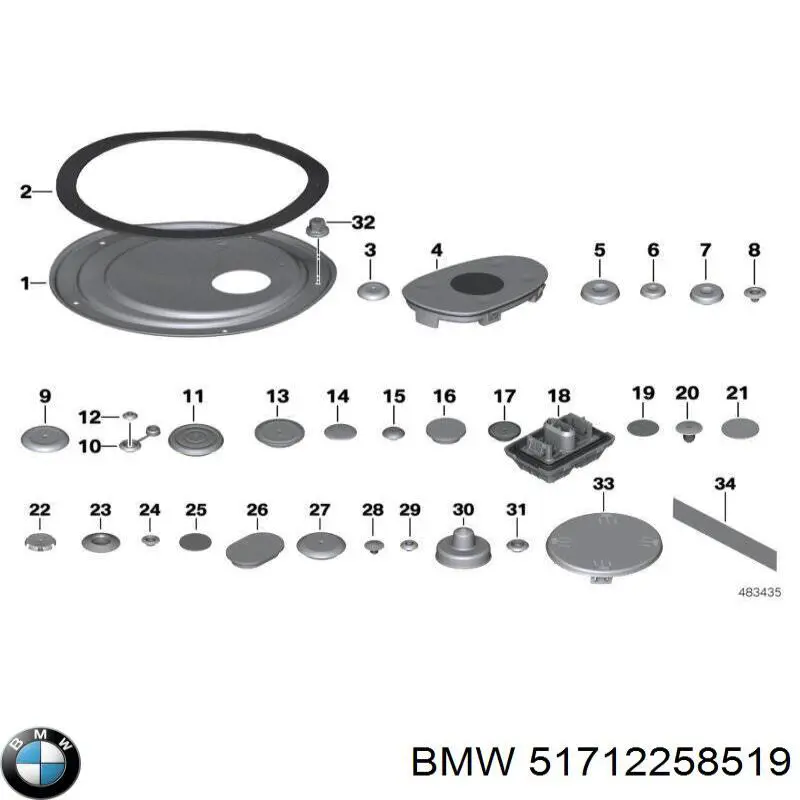 Comprar 51712258519 BMW Kit de reparación cilindro de freno principal
