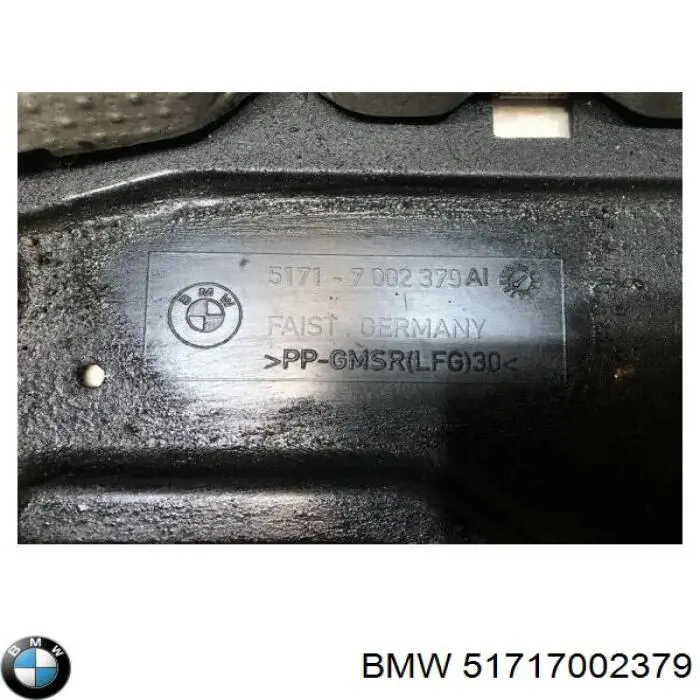 Revestimiento de los bajos, parte media para BMW 7 (E65, E66, E67)