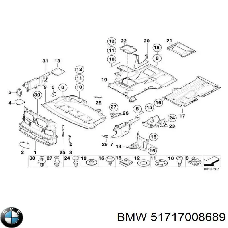 Guardalodos delantero izquierdo BM0453604 Prasco