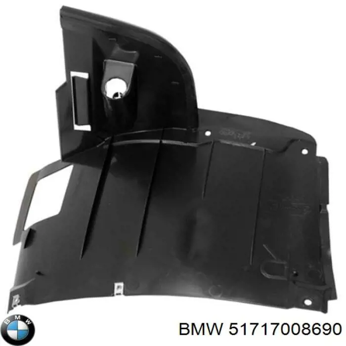Guardalodos interior delantero derecho 51717008690 BMW