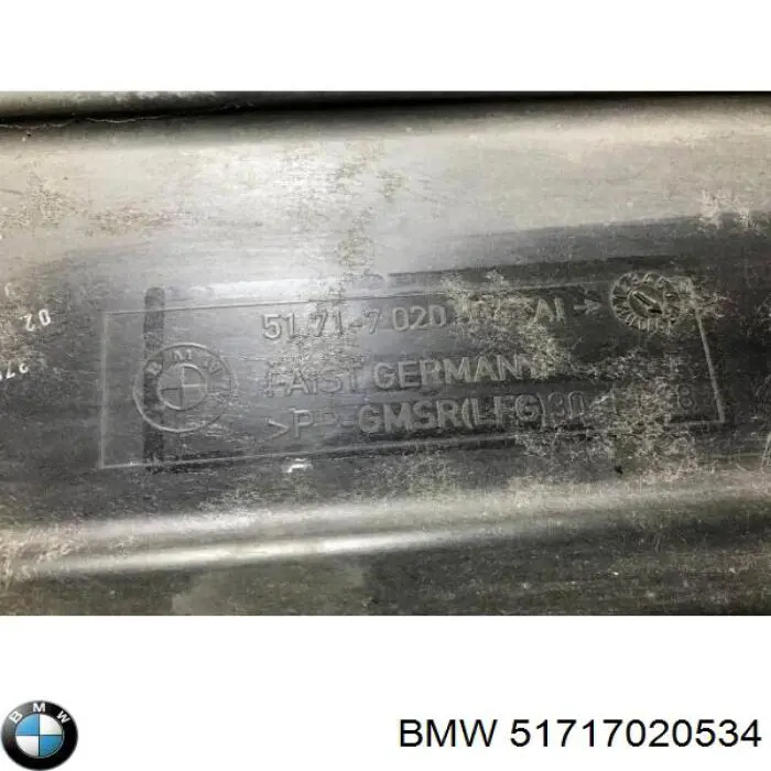 51717020534 BMW revestimiento de los bajos, derecho