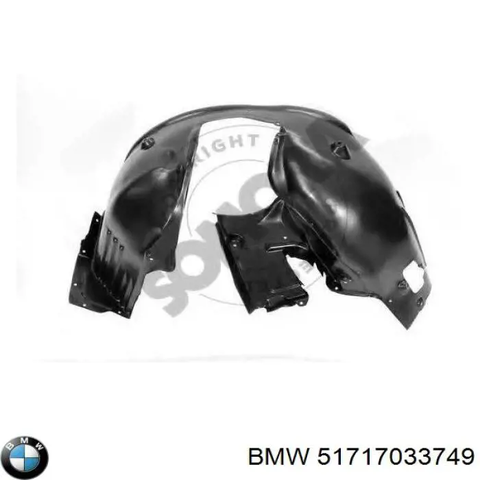 Comprar 51717033749 BMW Guardalodos interior izquierdo, guardafango delantero