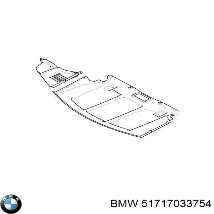 Protección derecha del motor BMW 51717033754 precio, desde 15,25 EUR