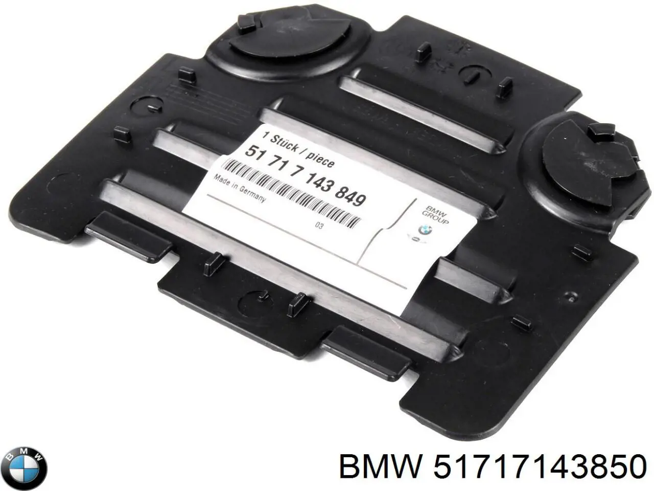 Tapa de guardabarros delantero derecho BMW 51717143850