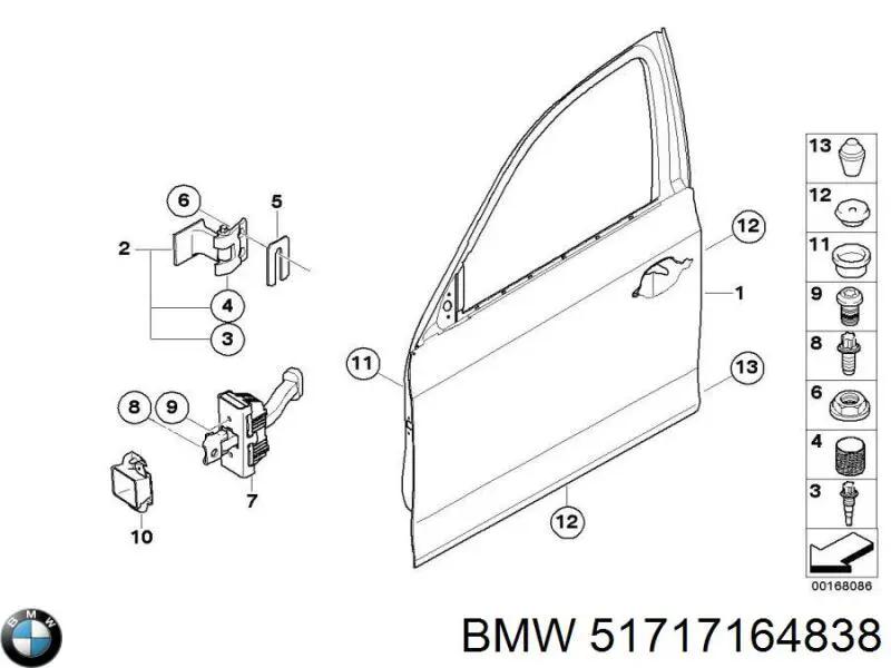 51717164838 BMW almohadilla de tope, suspensión trasera