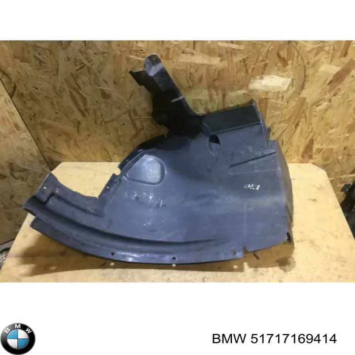 Guardabarros interior trasero derecho del guardafango delantero 51717169414 BMW