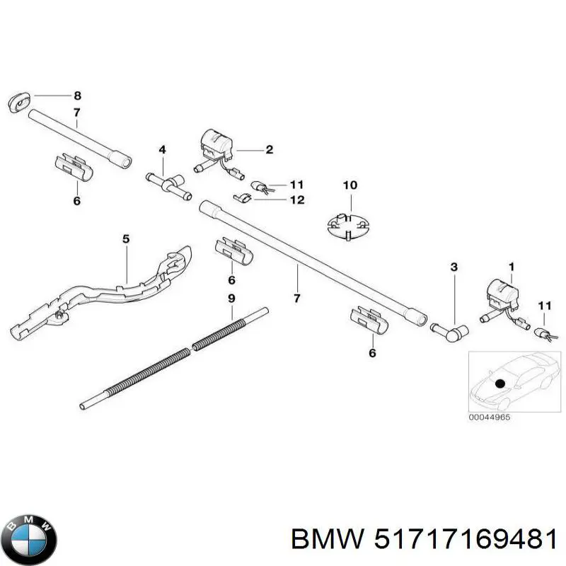 Tapón depósito de refrigerante 51717169481 BMW